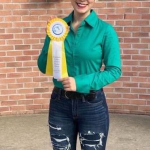 XS Emerald-Green Horsemanship Shirt